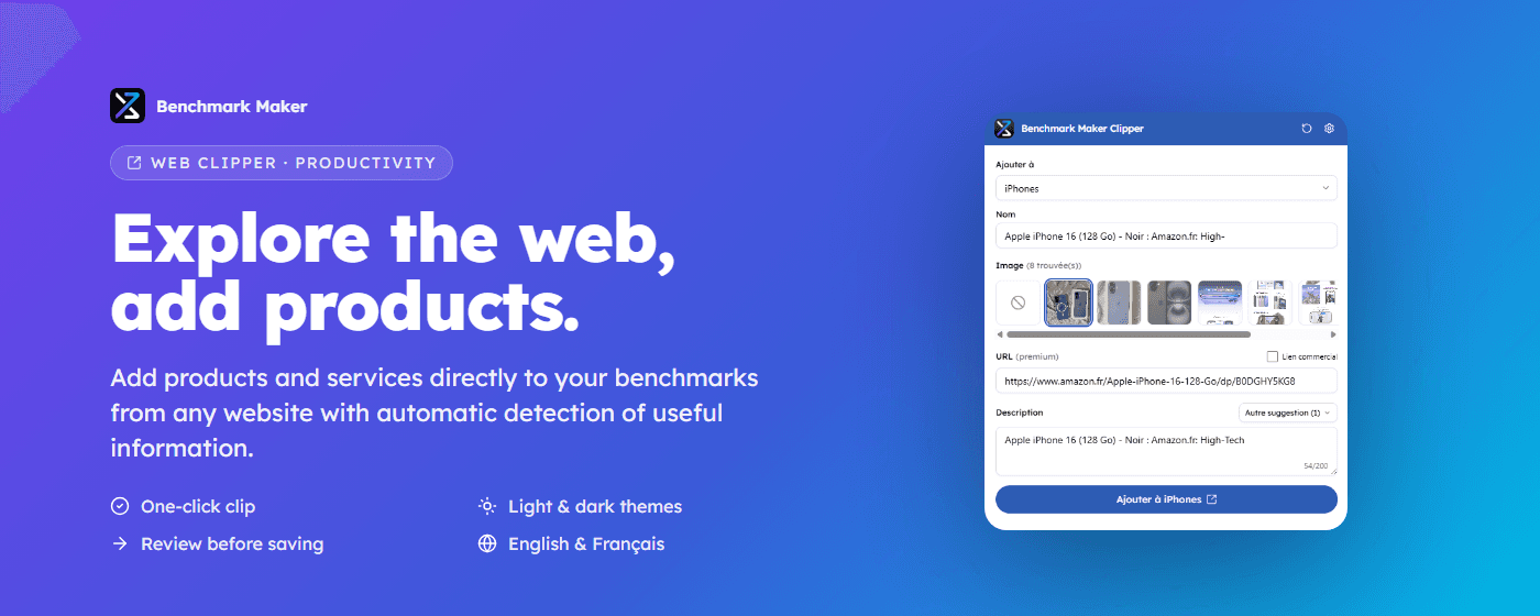 Discover the Benchmark Maker extension